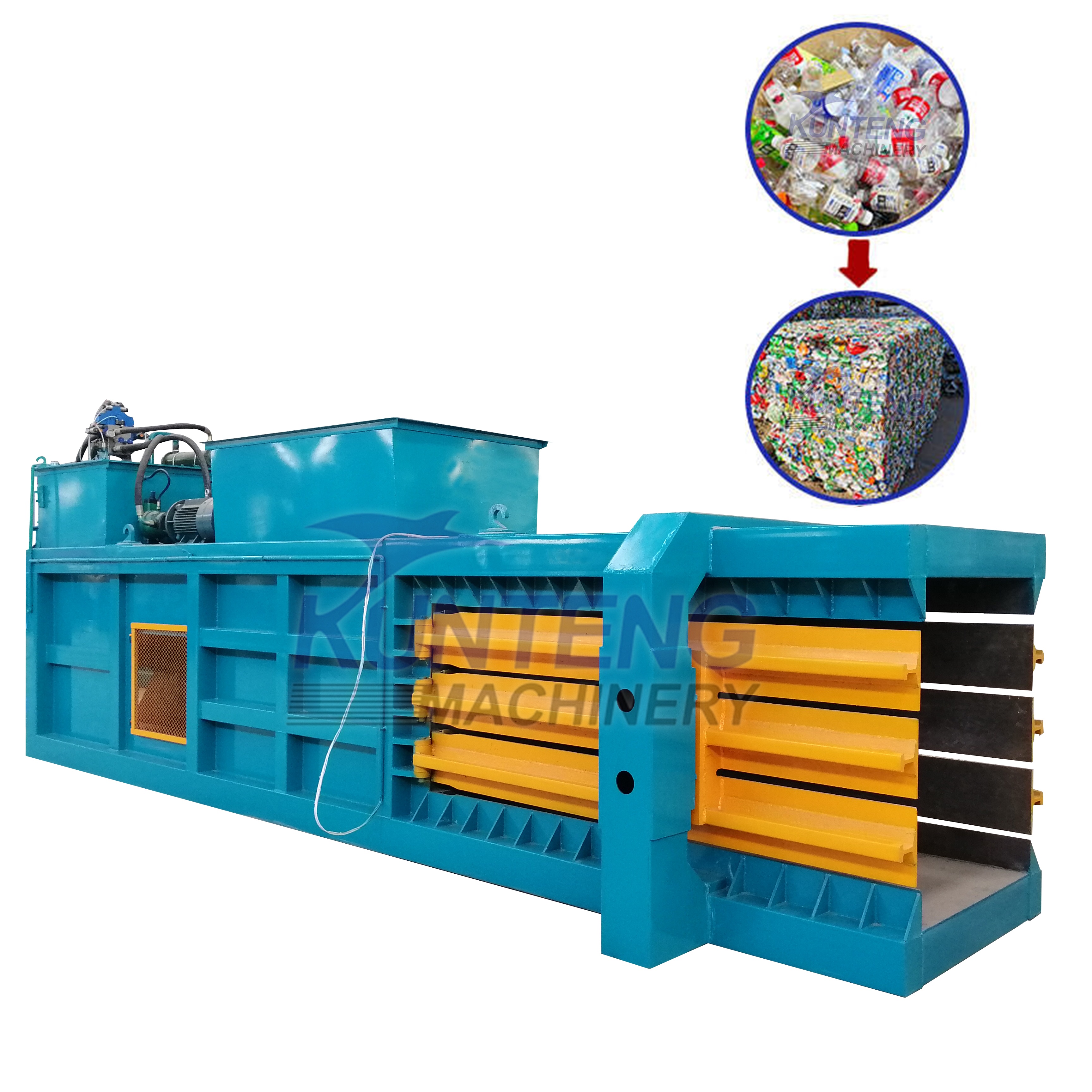 Carton Box Garbage Hydraulic Baler - Capacity: 2-5 T/hr