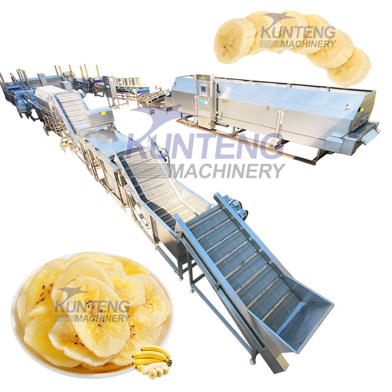 Continuous Banana Slices Fruits Frying Production Line - Capacity: Customized Kg/Hr