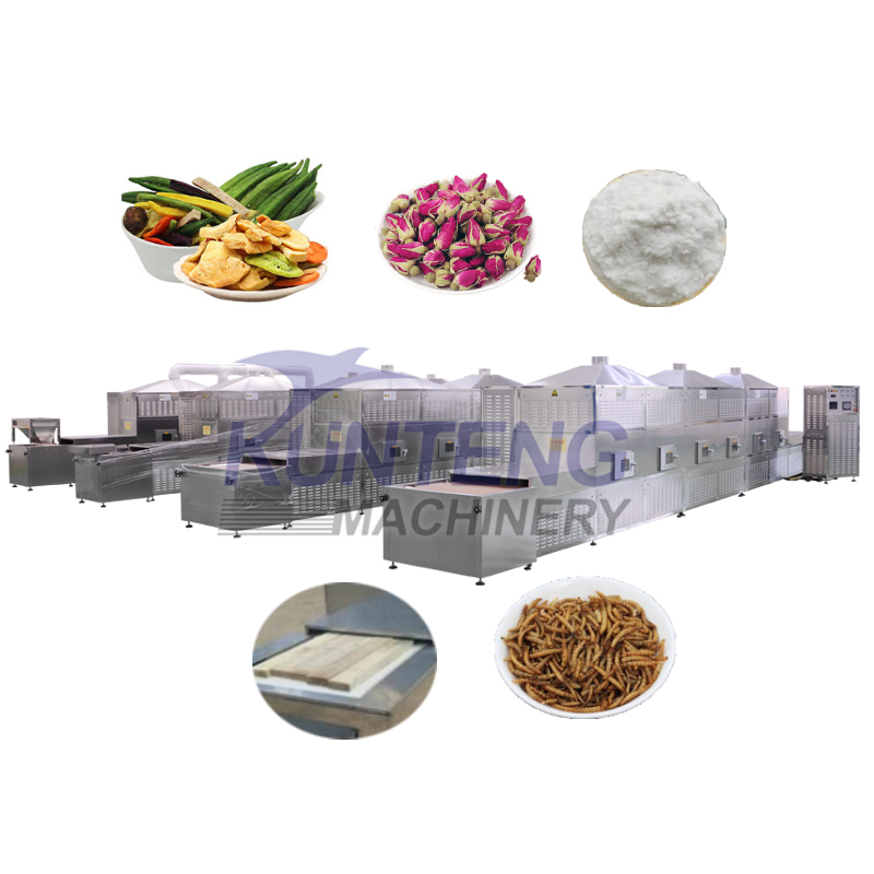 Flour Corn Starch Microwave Processing Tunnel Oven