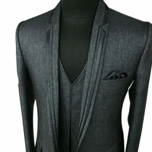 Mens Grey Color Party Wear Blazer