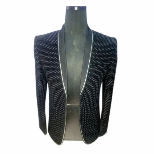 Mens Party Wear Slim Fit Blazer - Color: Blue