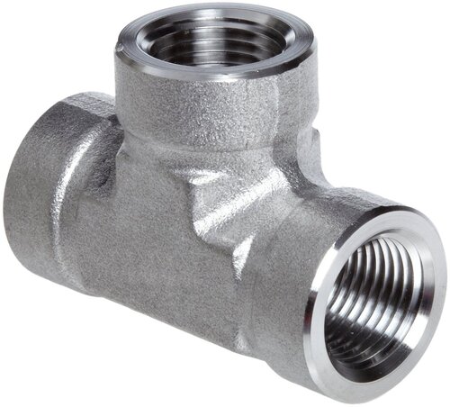 Stainless Steel Tee - Color: Silver