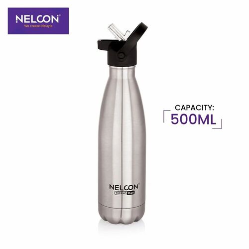 500 Ml Silver Color Stainless Steel Thermosteel Bottle