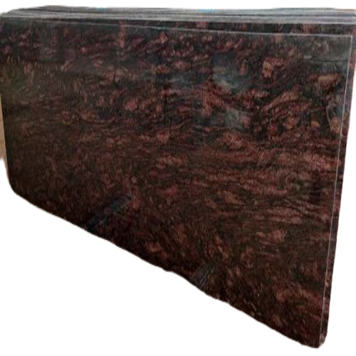 B Brown Granite Slab - Polished Galaxy Slab, Standard Size, Brown, 18mm Thickness, Flamed and Glossy Finish
