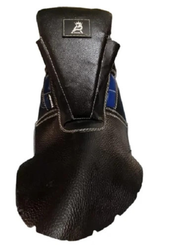 Black Leather Safety Shoes Upper