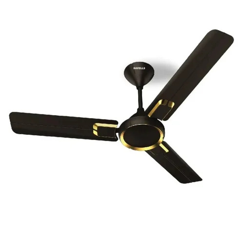 Havells Glaze 1200mm Sweep Ceiling Fan - Smoked Brown Copper, 3 Blade, 350 RPM | Aerodynamic Design, Efficient Cooling, Durable Motor
