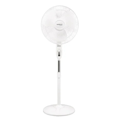 Havells Sprint 16 HS Pedestal Fan - 400 mm White, 110 W, 3 Blade, 2100+ RPM | Thermal Overload Protector, Voltage Fluctuation Protection, 2 Year Warranty