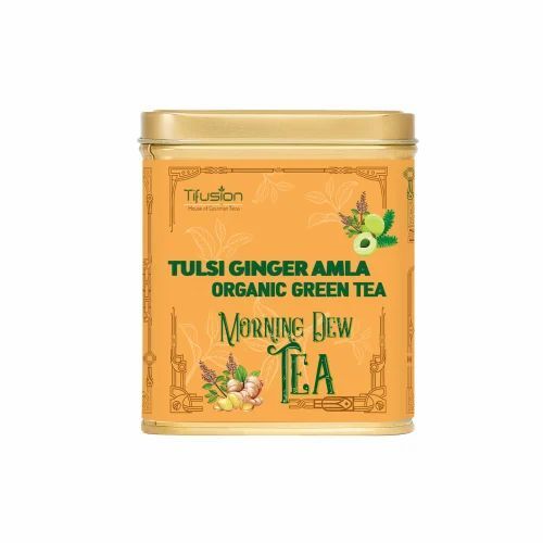 Tifusion Organic Tulsi Ginger Amla Green Leaf Tea