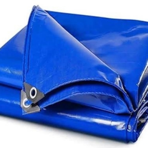 UV Resistant Blue Tarpaulin - Tear Resistant Lightweight Design, Reinforced Edges, Strong Weather Protection