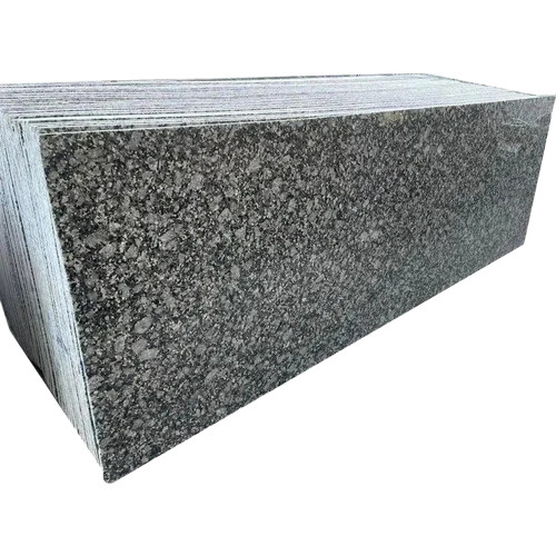 Volka Blew Granite Slab - Granite Slab, Standard Size, Polished | Black, Flamed Finish, 18mm Thickness