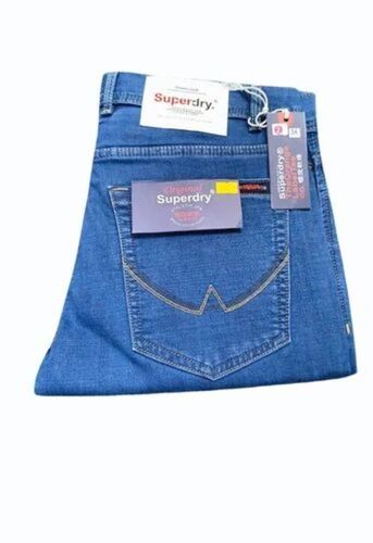 Classic Blue Regular Fit Denim Jeans - Denim, Customized Size, Blue | Breathable, Light Weight, Washable