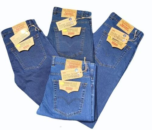 Ocean Blue Regular Fit Denim Jeans - Denim, Customized Size, Blue | Breathable, Light Weight, Washable