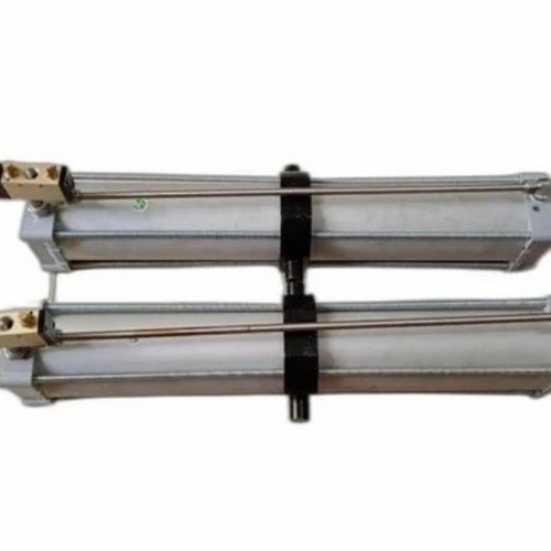 Silver Pneumatic Cylinder - Medium Force 50-1000mm, Silver, 3-10 Bar | Smooth Operation, High Precision, Corrosion Resistant, Leak Proof