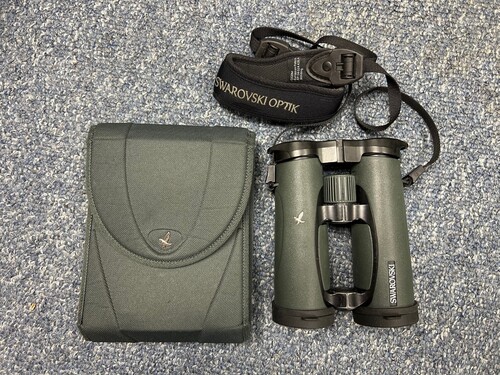 Swarovski EL SV 8.5x42 Binoculars Swarovision Case Strap Lens Caps
