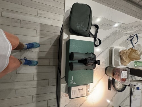 Swarovski Optik NL Pure 8x42 Green Binoculars w Case And TAS Tripod Adapter