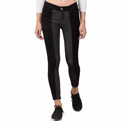 Women Slim High Rise Black Jeans