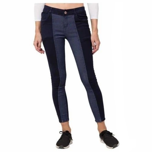 Women Slim High Rise Blue Jeans