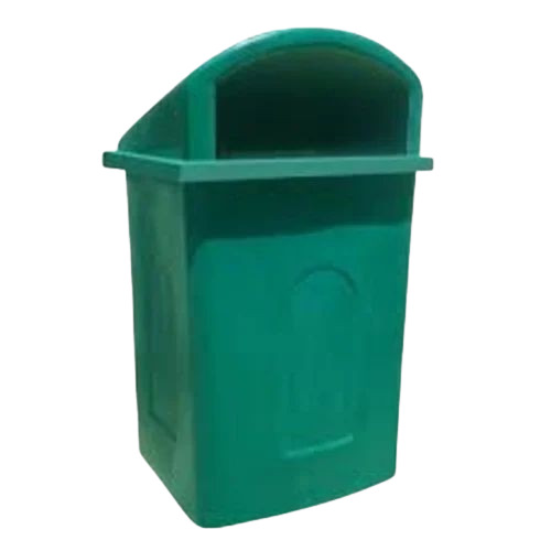 80 L Green Color Plastic Dustbin