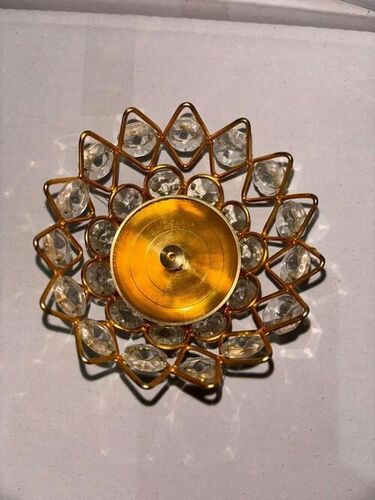 Crystal Brass Diya