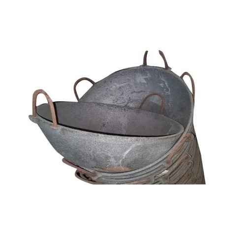 Cast Iron Kadai - Color: Gray