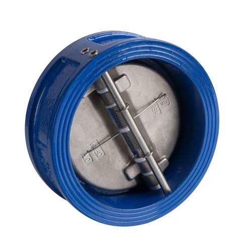 Crawley & Ray Dual Plate Check Valve - Cast Iron, Blue, Socket Weld, Round | Water, Industrial Use, Check Structure