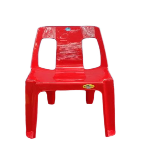 Red Cafe Chair - Plastic, Non Polished, Red | Fine Finishing, Lightweight, Durable, Washable, Easy to Clean