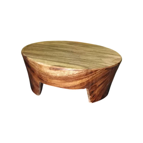 Wooden Akhand Chakla - Color: Brown