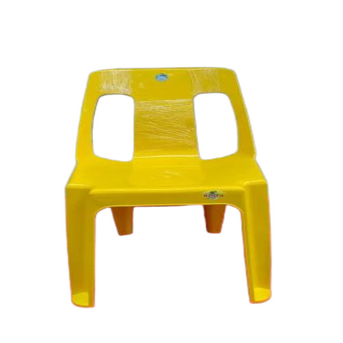 Yellow Cafe Chair - Plastic Material, Yellow Color, Non Polished Finish, Fine Finishing | Durable, Lightweight, Washable, Easy to Clean, Attractive Designs