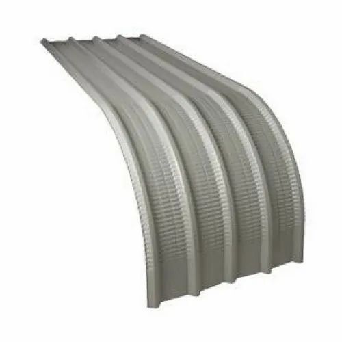 12mm Grey Crimp Curved Roofing Sheet - Mild Steel Color Coated Various Sizes | Residential Use