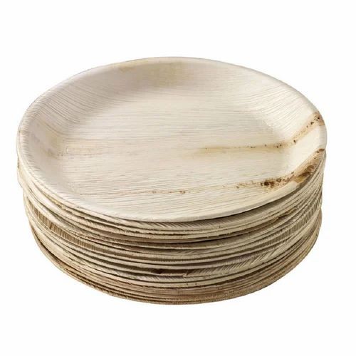 6 Inch Plain Disposable Areca Leaf Plate