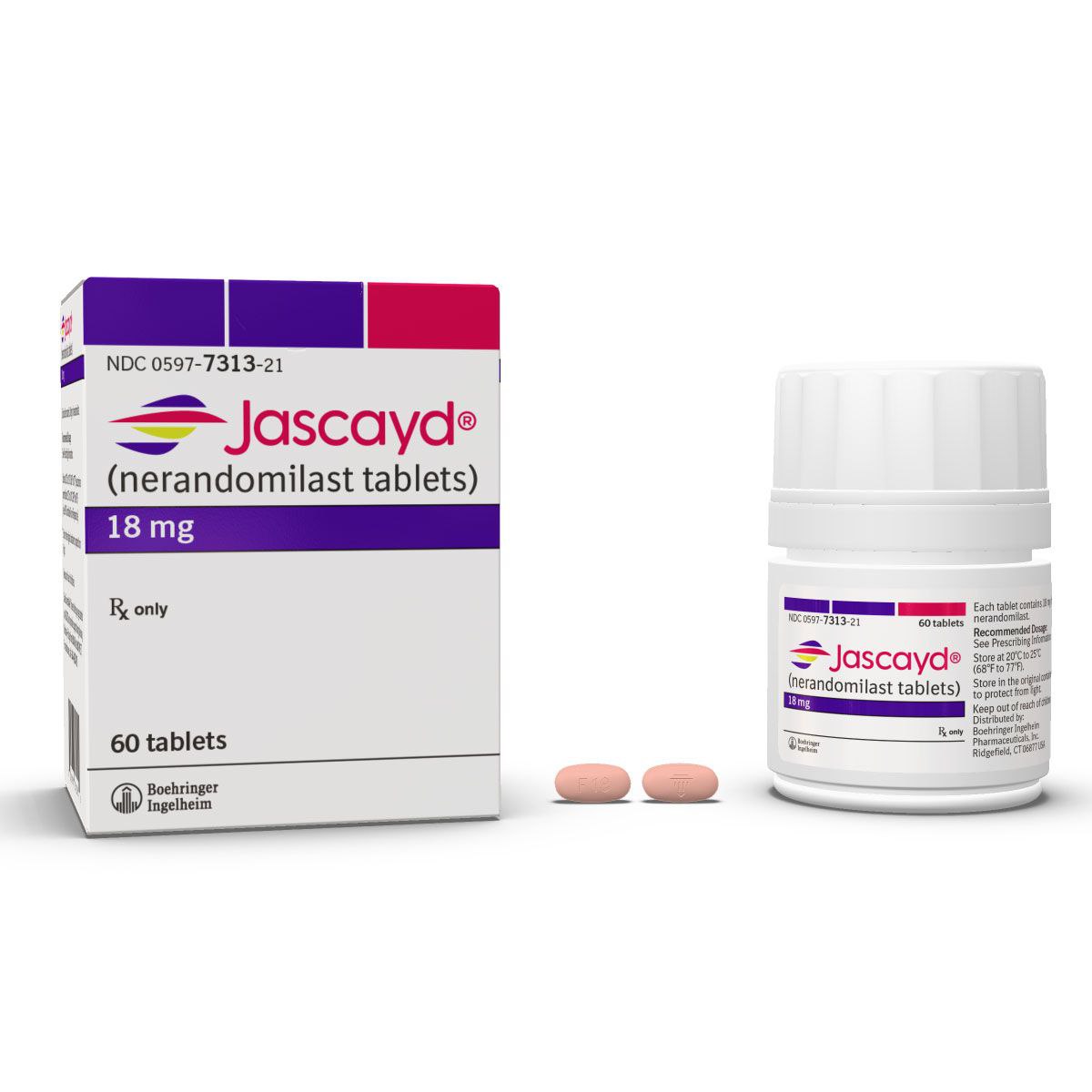Jascayd Nerandomilast 18Mg. It Is Used In Adults To Slow The Progression Of Lung Scarring Diseases, Mainly: Idiopathic Pulmonary Fibrosis (Ipf) Progressive Pulmonary Fibrosis (Ppf) - Color: Pink