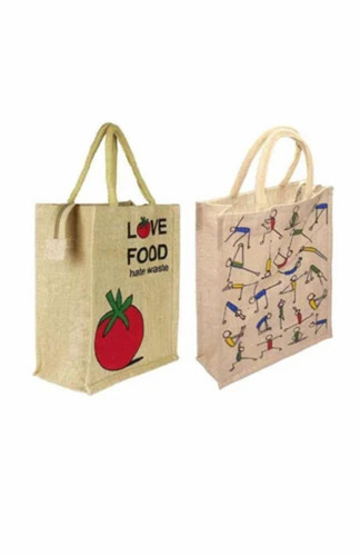 Printed Jute Shopping Bags