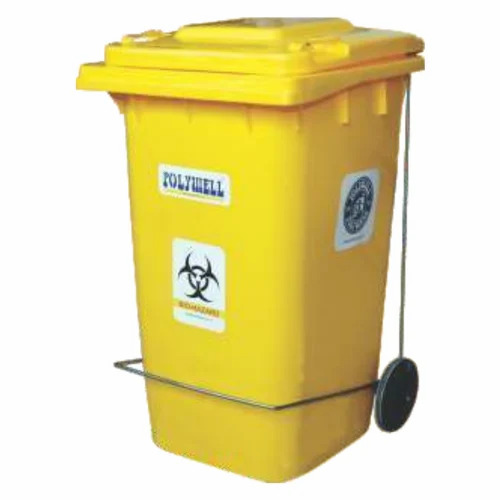 Yellow Color Wheeled Dustbins