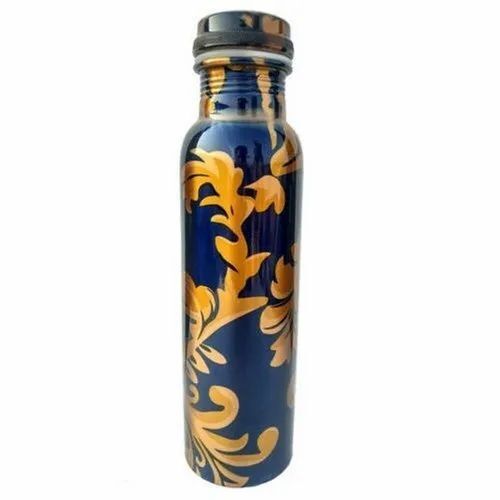 Glossy Copper Printed Water Bottle
