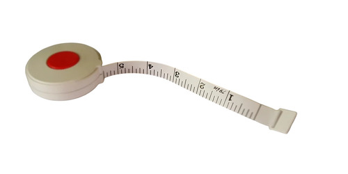 White Retractable Measuring Tape