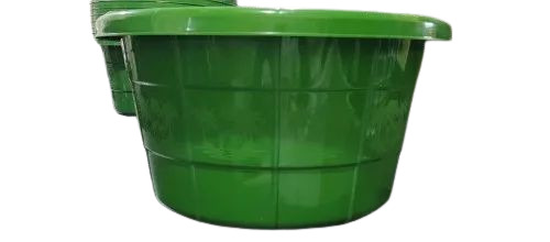 35 L Green Plastic Tub
