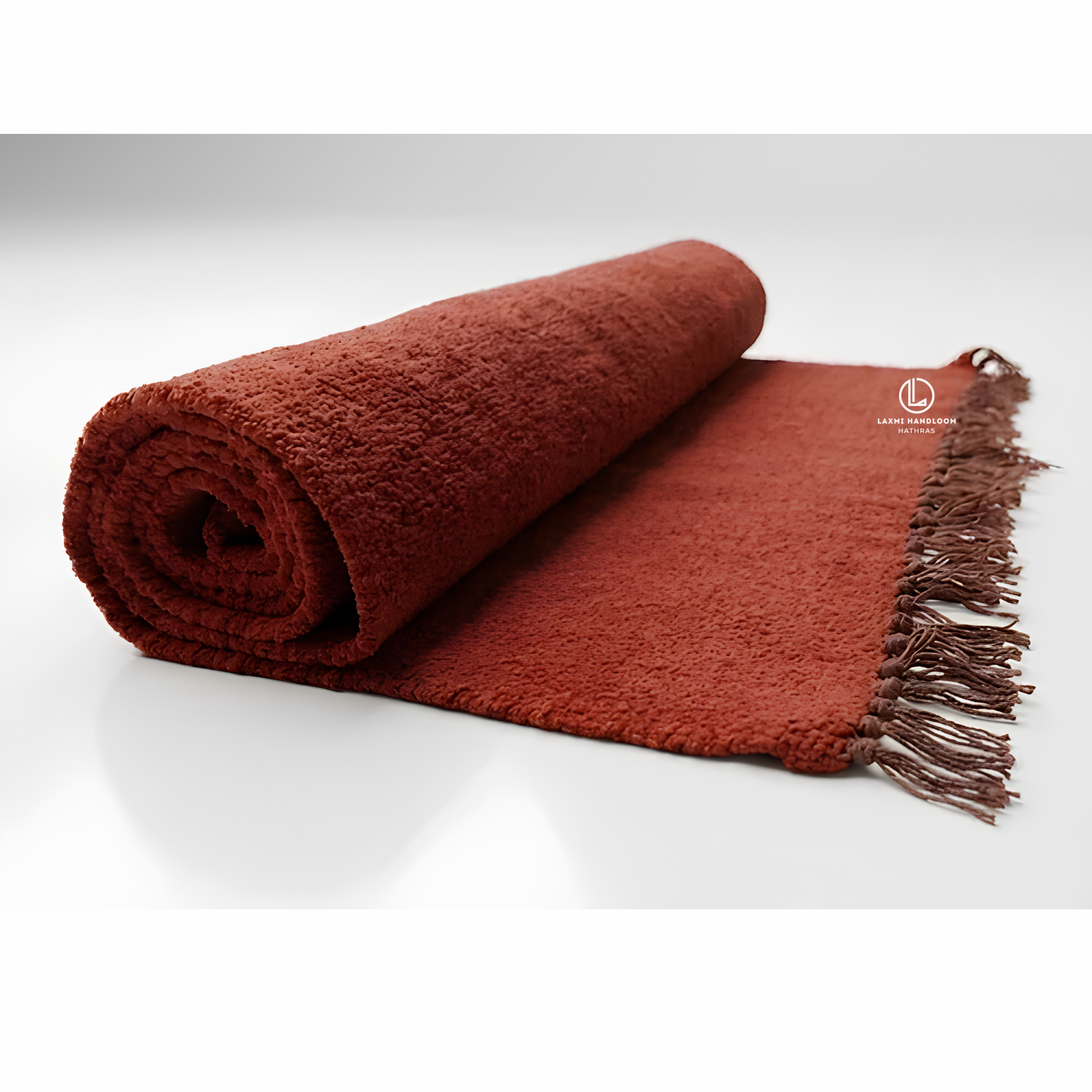 Handloom Cotton Reversible Plain Durries