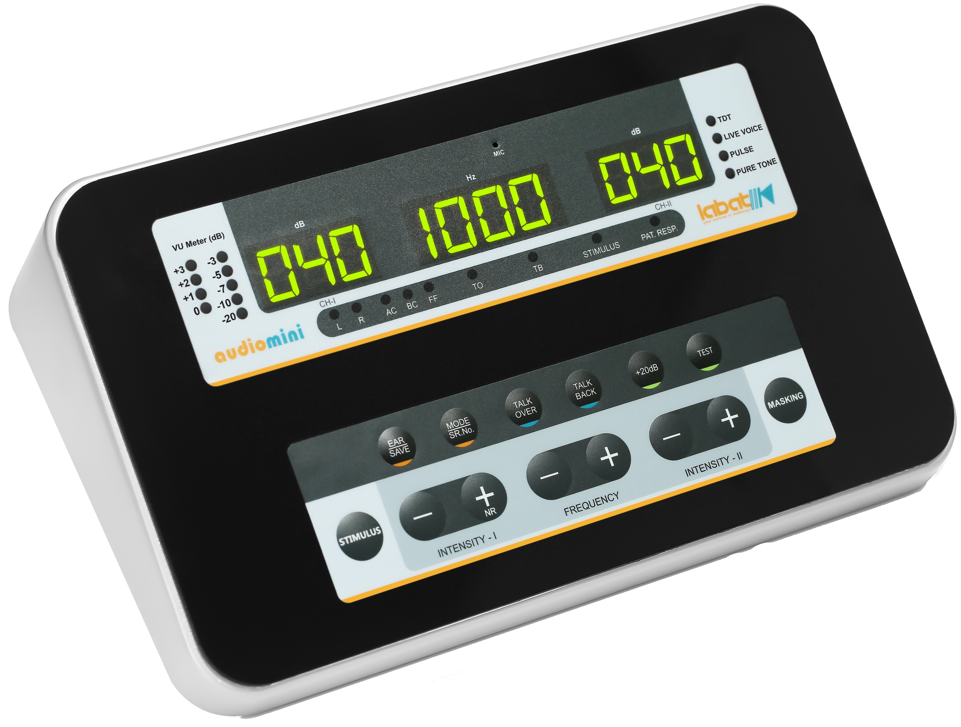 Labat Audiomini Portable Audiometer - Color: Black & White
