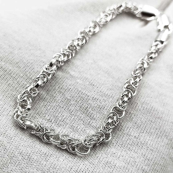 Macoda Design Twisted Pure Silver 925 Hallmark Bracelet For Men & Women - Gender: Unisex