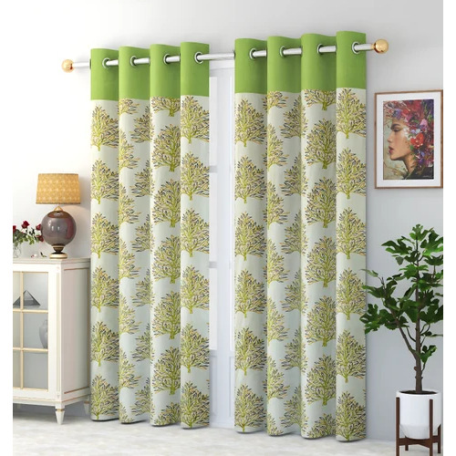 Printed Polyester Knitting Curtain