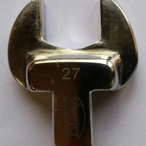 Ring end crowfoot wrench