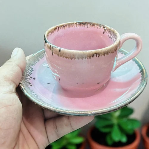 Stylist Ceramic Drip Glaze Tea Cup Set