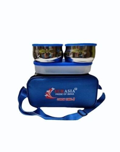 Eurasia Stainless Steel Blue Lunch Box