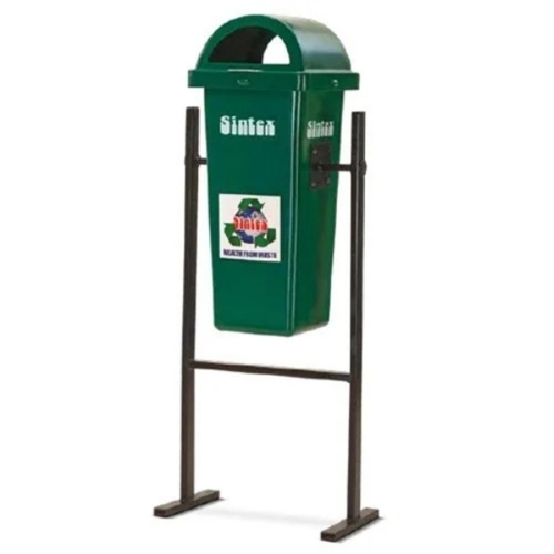 Litter bins with holding stand