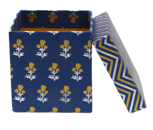 Printed Navy Blue Gift Packaging Box