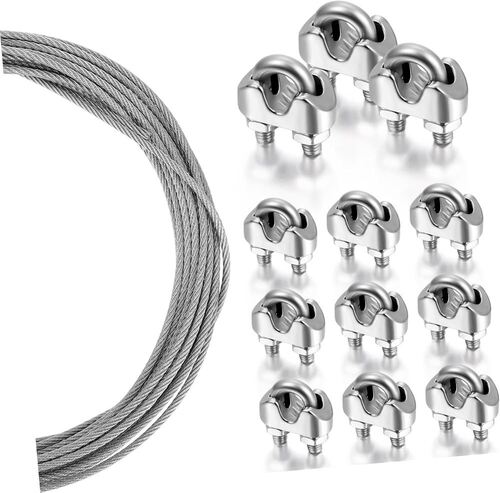 Rust Proof Clips Cables - Color: Silver