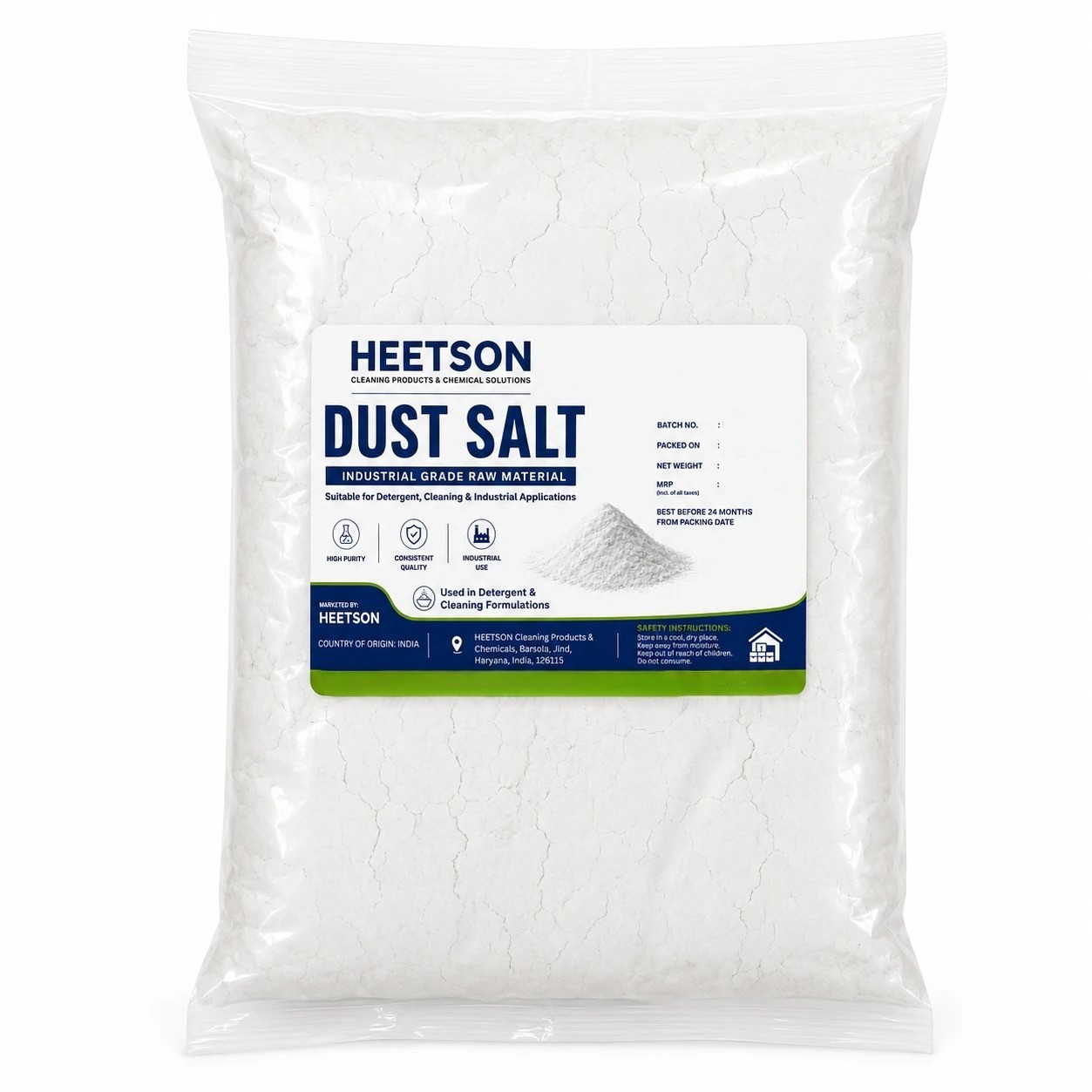 Salt Dust (Nacl / Sodium Chloride) Superfine Industrial Powdered Namak - Cas No: 7647-14-5
