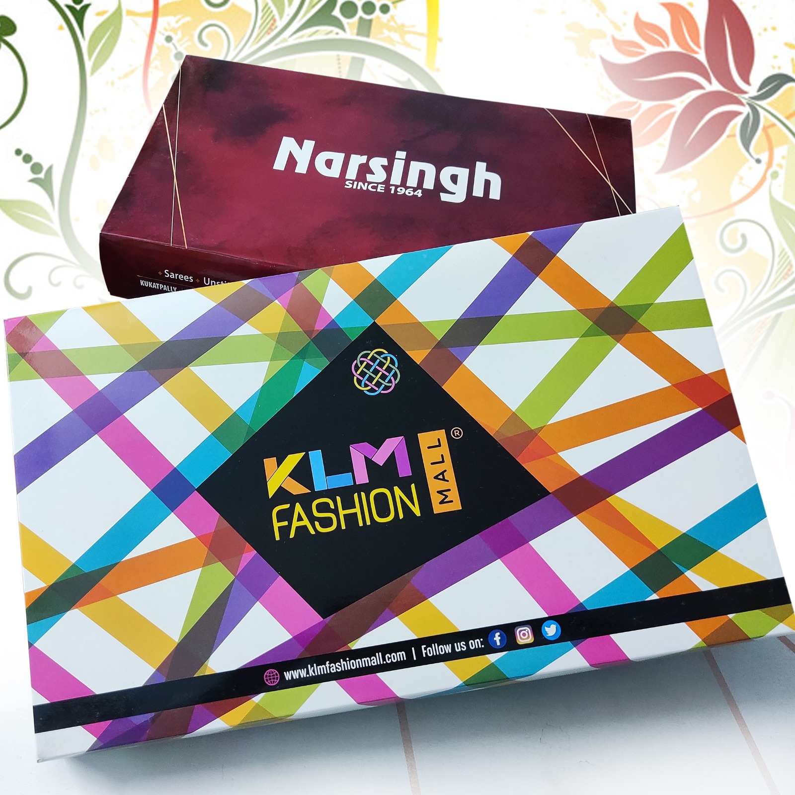 Silk / Pattu Saree Box - Color: Multicolor