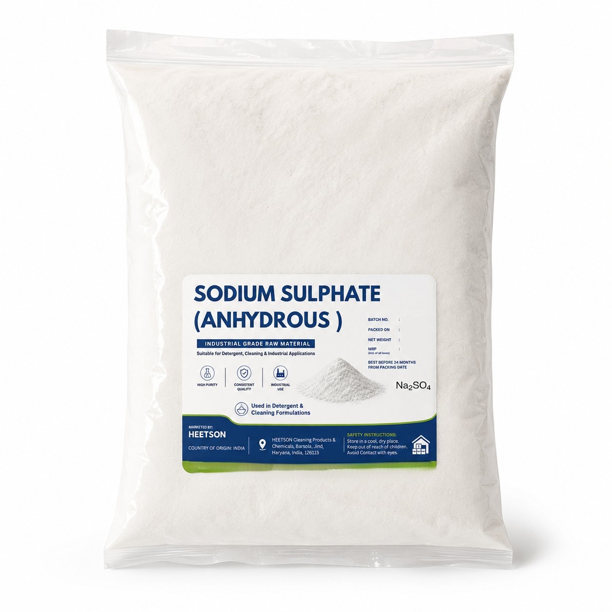 Sodium Sulphate Anhydrous Powder - Ph Level: 7