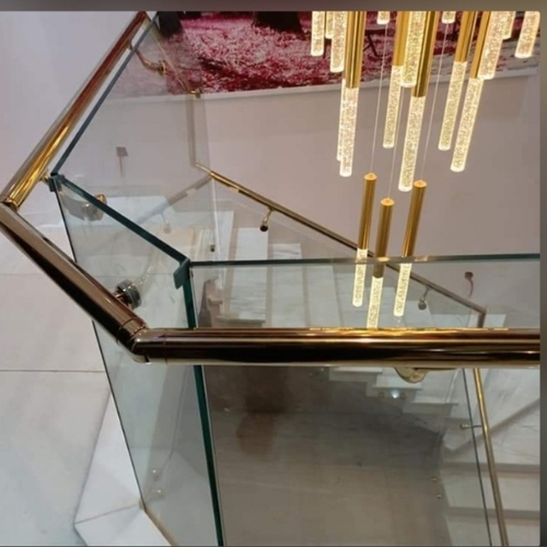 Stair Railing Gold Finish